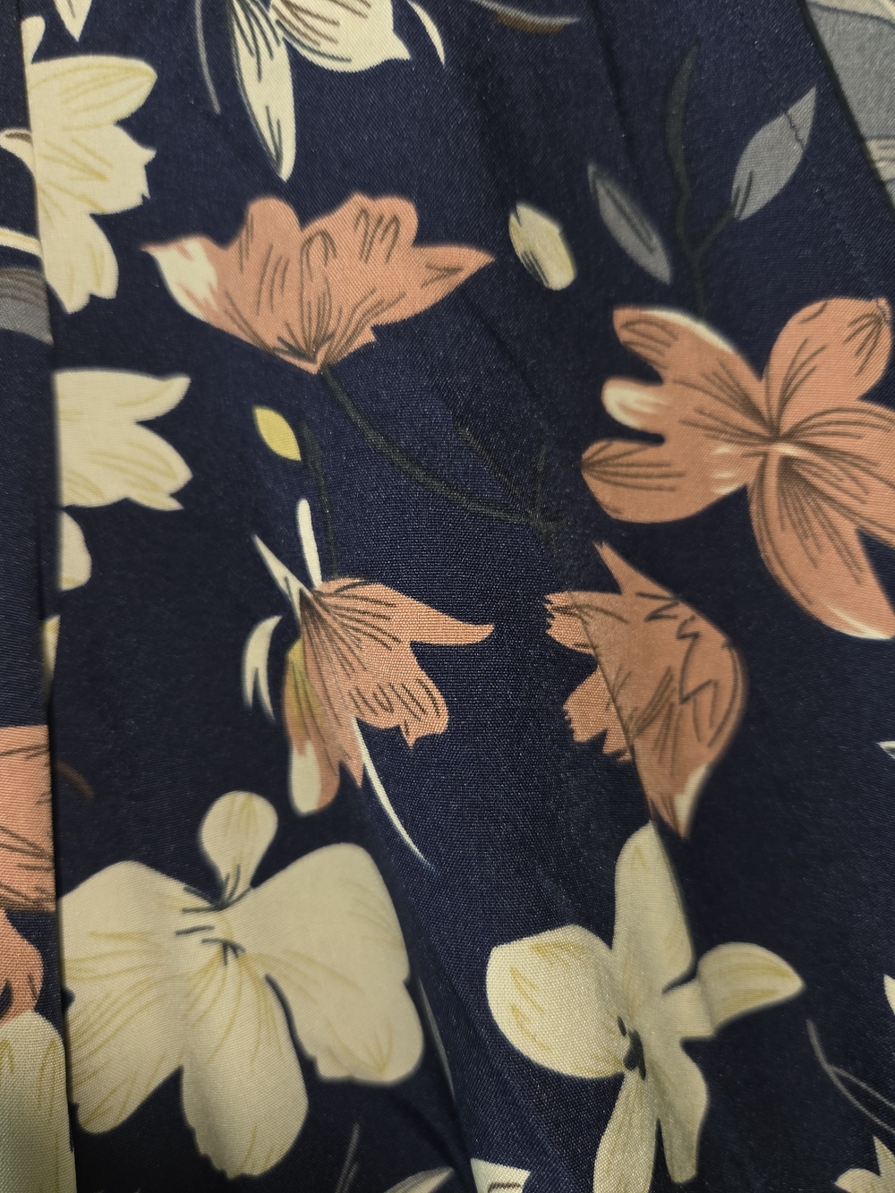 Cupshe Navy Floral V-Neck Mini Dress - Picture 4 of 7